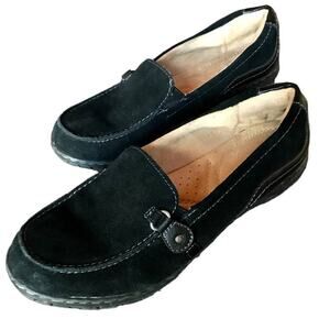Naturalizer Black Suede Loafers